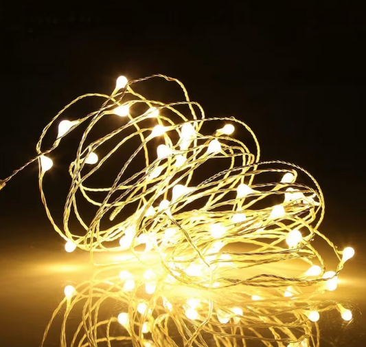 Warm White Fairy Lights – Elegant Decorative Lighting for Romantic Ambience