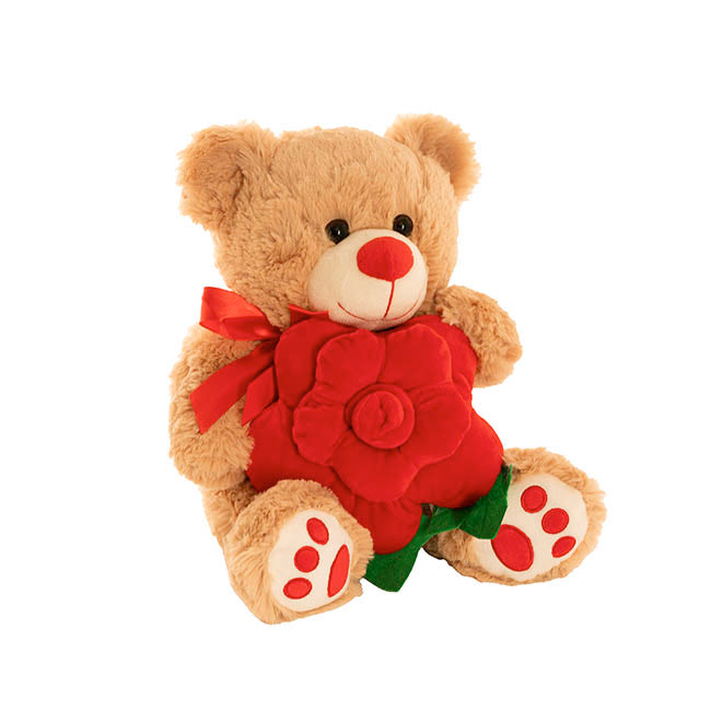 Teddy Bear with Flower - Valentines Day