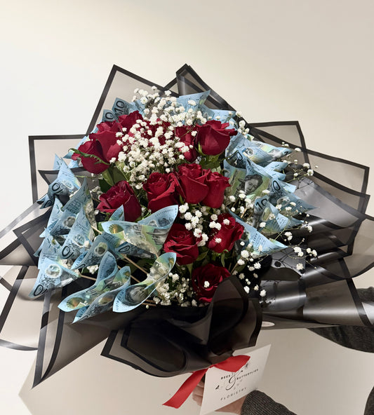 Rose Money Bouquet