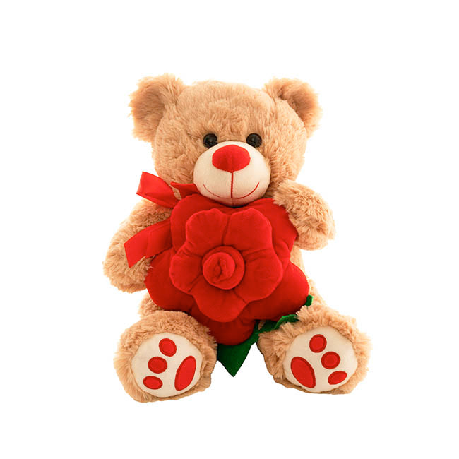 Teddy Bear with Flower - Valentines Day