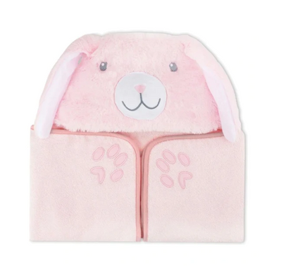 The Little Linen Company Plush Hooded Towel – Ultra-Soft Baby Bath Towel