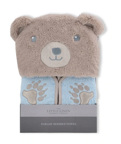 The Little Linen Company Safari Bear Hooded Towel – Soft & Adorable Baby Bath Towel