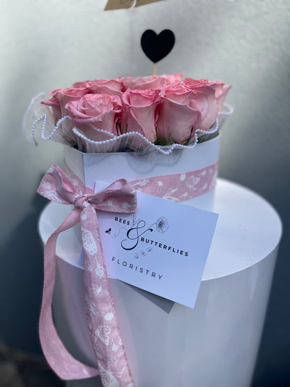 The Glitter Rose Box – Luxury Wedding Flower Box with Sparkling Roses