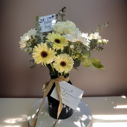 The New Beginning – Elegant Wedding Floral Arrangement Symbolizing Love & Fresh Starts